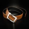 ceinture en box gold clair intèrieur noir et boucle Art-déco 1