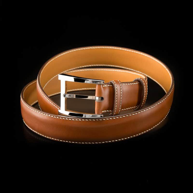 ceinture en box gold finition jaune-orange 4