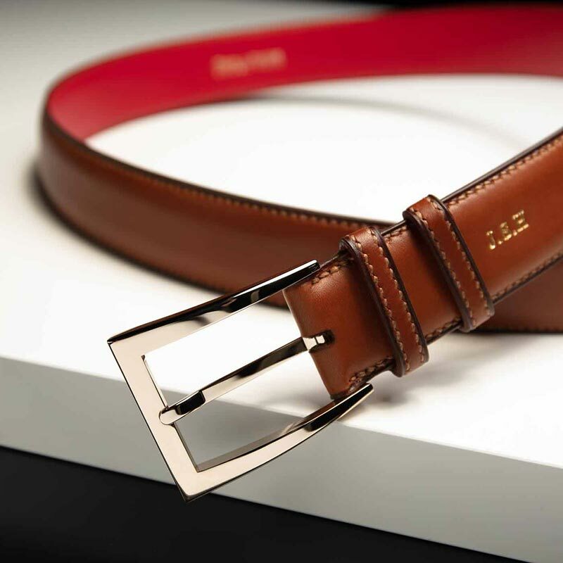 ceinture en box gold finition rouge 2