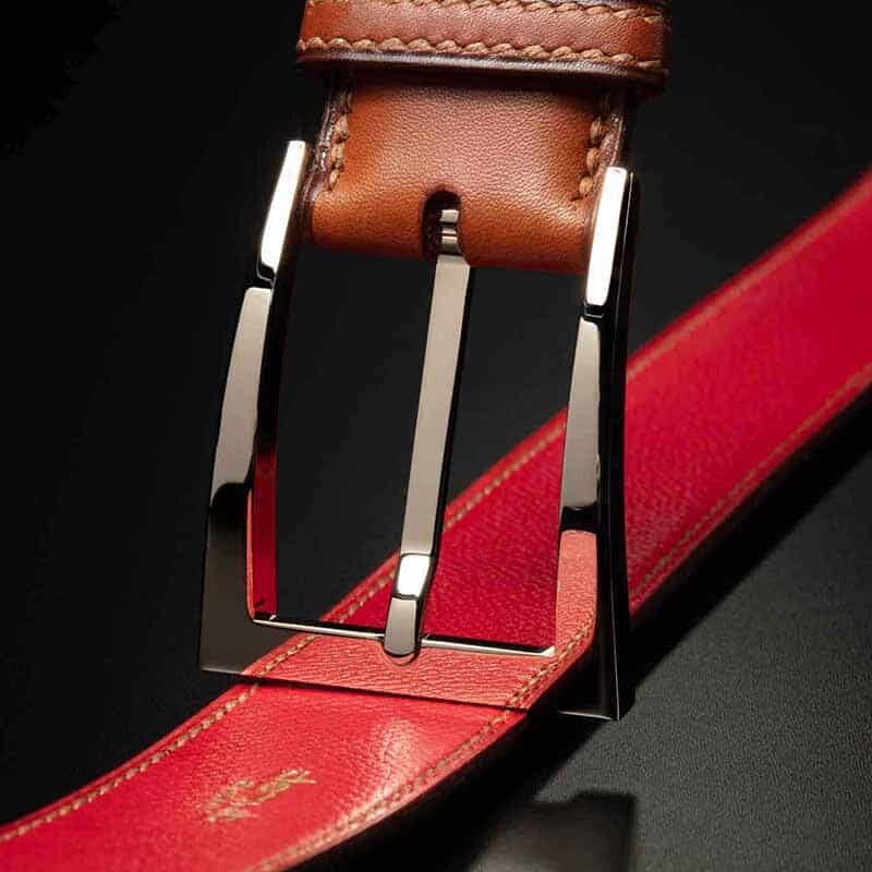 ceinture en box gold finition rouge 3