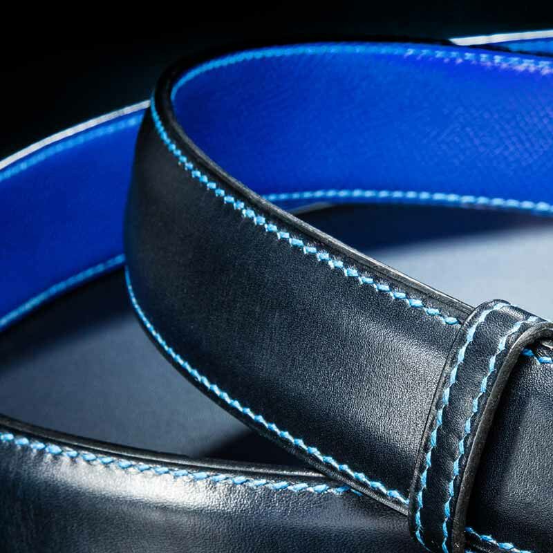 ceinture en box marine avec boucle delta 2