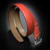 ceinture en veau lisse corail 1