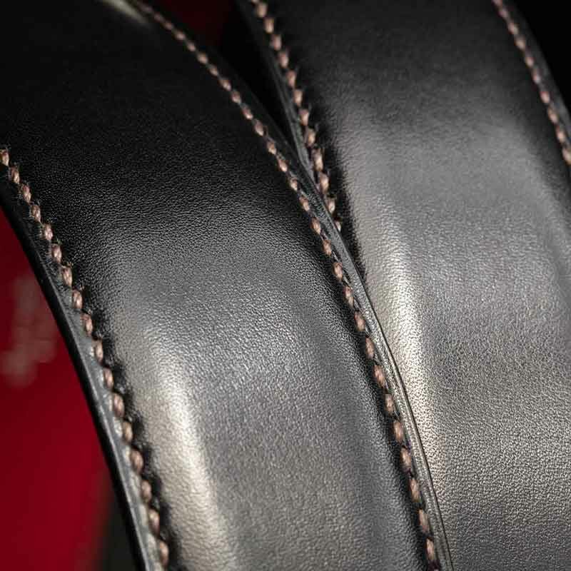 ceinture en veau lisse noir 4