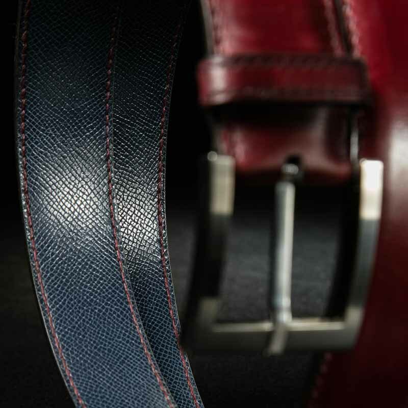 ceinture en veau lisse rouge 4
