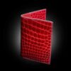 couverture d'agenda en crocodile rouge rubis 1