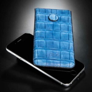 étui à smartphone en crocodile jean 1