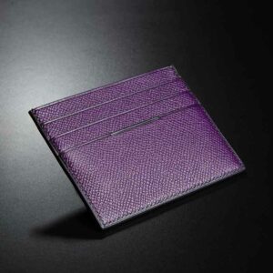 porte-cartes en calf violine 1