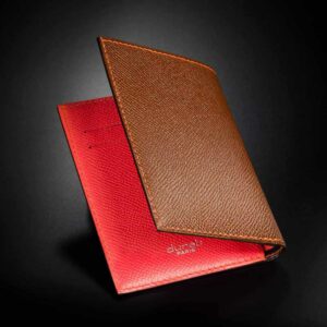 portefeuille en calf marron 1