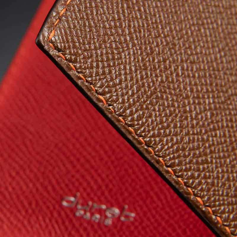 portefeuille en calf marron 2