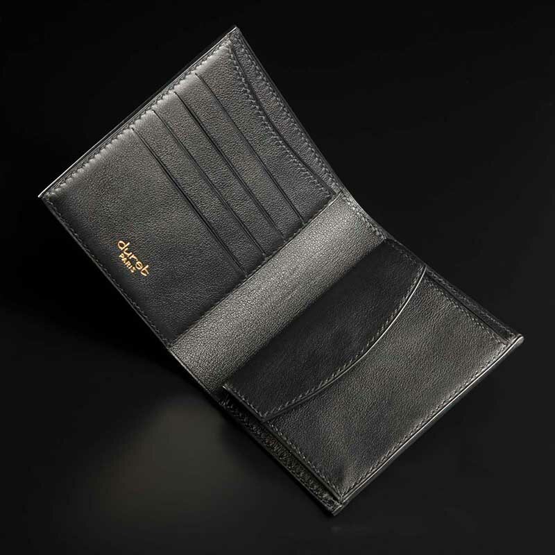 portefeuille en crocodile noir 2