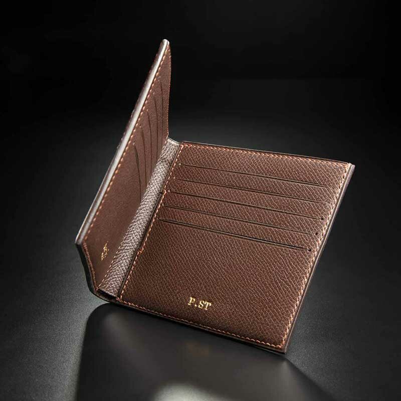 portefeuille Empeiria en crocodile marron finition calf 2