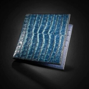 portefeuille Empeiria en crocodile Denim 1