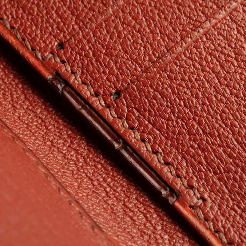 portefeuille Epeiria en crocodile marron 3