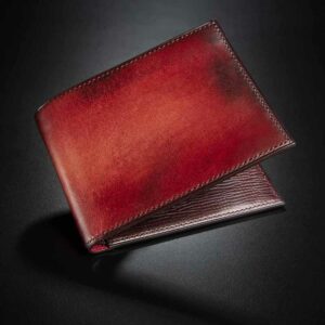 portefeuille Empeiria en veau couleaur sang de boeuf 1
