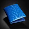 portefeuille Ethymo en crocodile bleu indigo 1