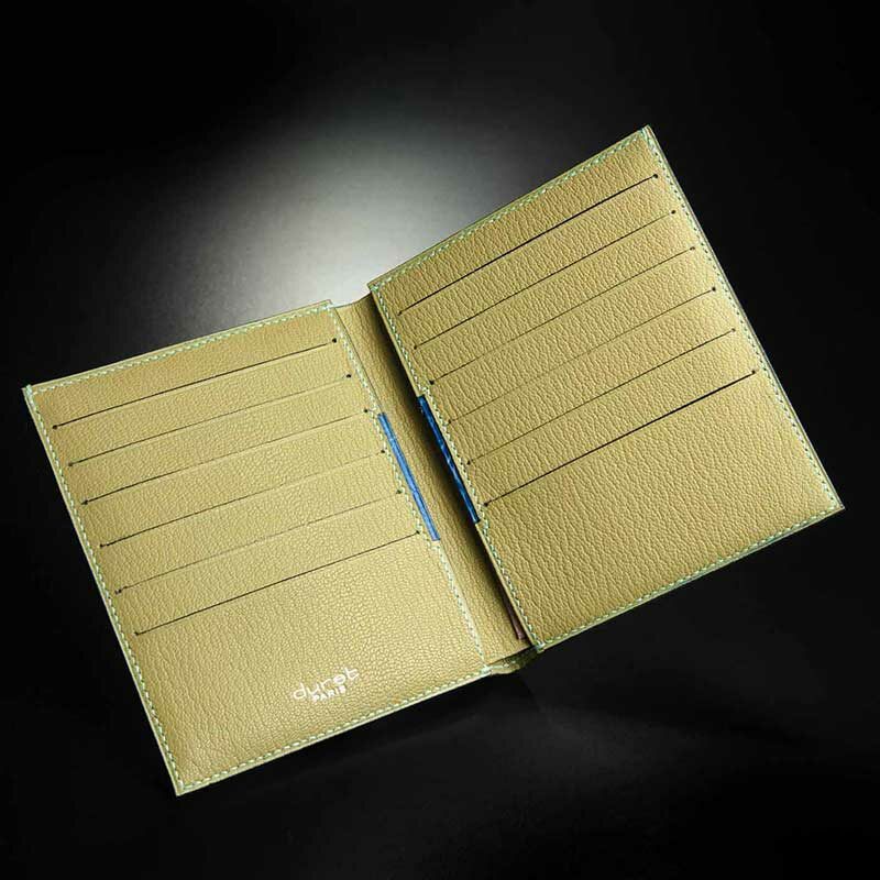 portefeuille ethymo en crocodile bleu saphir 3