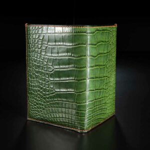 portefeuille Ethymo en crocodile vert 1