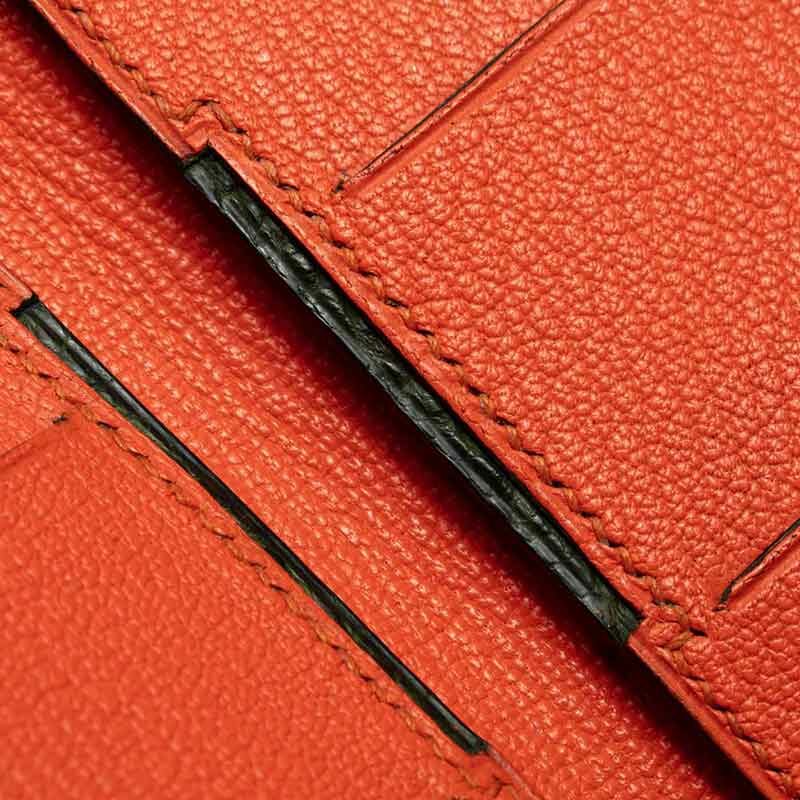 portefeuille Empeiria en crocodile bleu jean 3