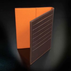 portefeuille en veau chocolat 1