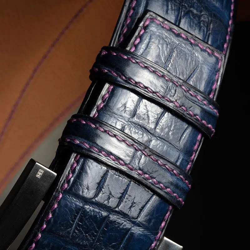Sangle Breitling En Cuir Crocodile Marron - Largeur 16/14mm - Neuf Sans étiquette - Pour Chronomat Évolution